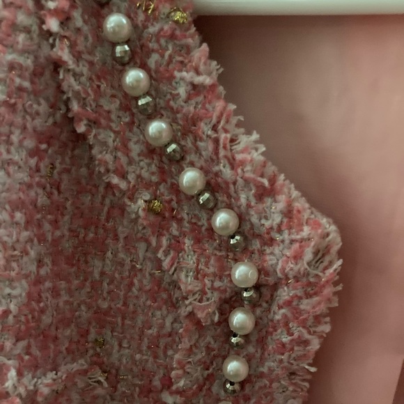 Tweed blazer with pearl details - Picture 3 of 4